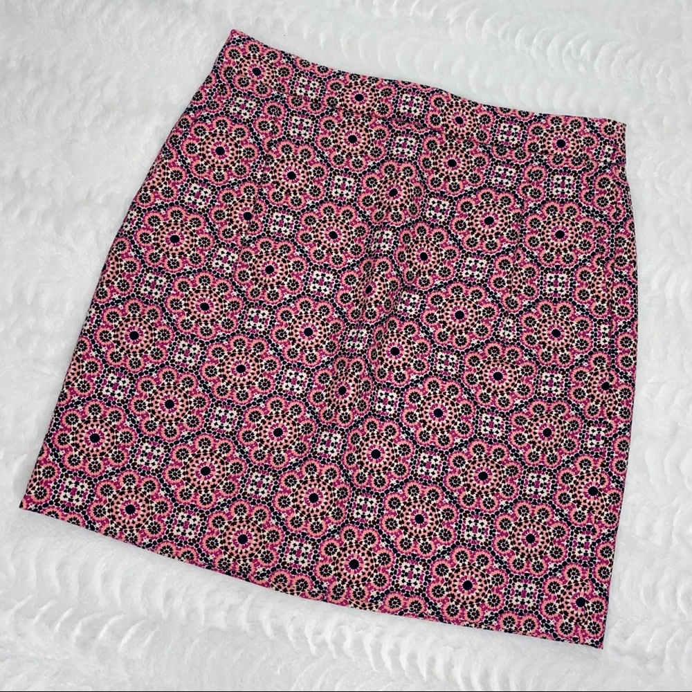 J. Crew Printed Basketweave Mini Size 0 NWT